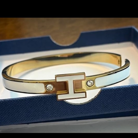 H bangle bracelet designer type high end designer look - Picture 4 of 4